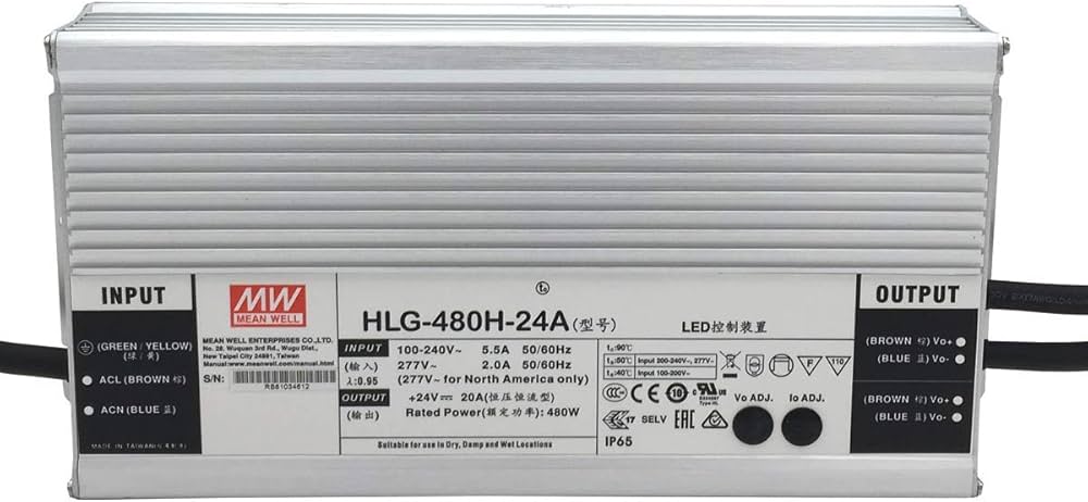 MeanWell LED transfo IP67 24VDC 480W (copie)