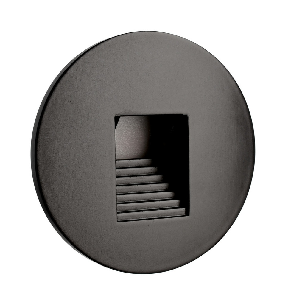CoverroundblackStepforAlwaid,aluminumdiecasting,JetblackRAL9005,IP20