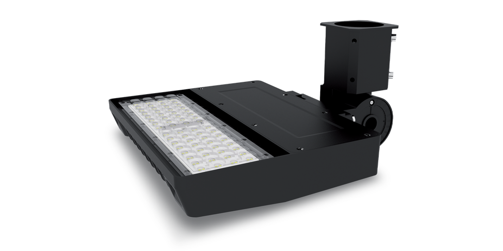 Luminaire SHOEBOX 2, 75 watts, éclairage 150x75°, IP65, IK10, 125 lm/
