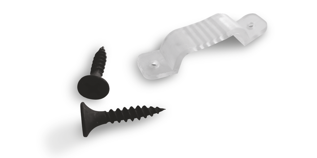 Clips de fixation pour Ruban de chantier 3 lignes / Kit de 10 pièces