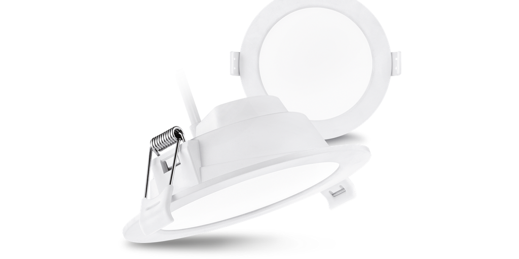 Downlight ALL IN, 18 watts, CCT° changing, IP20, encast. Ø205mm, fini