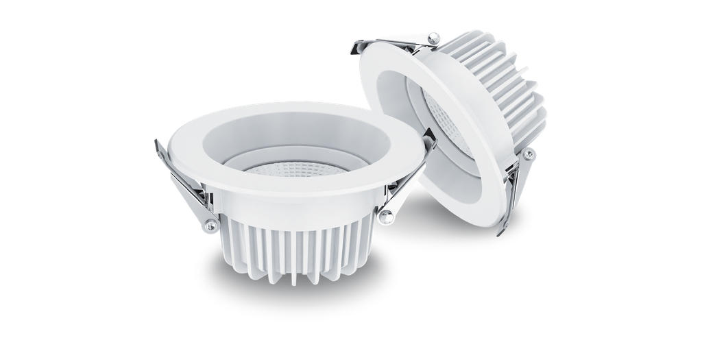 Downlight DOLUX 6, 18 watts, encast.Ø150mm, blanc naturel 4000K