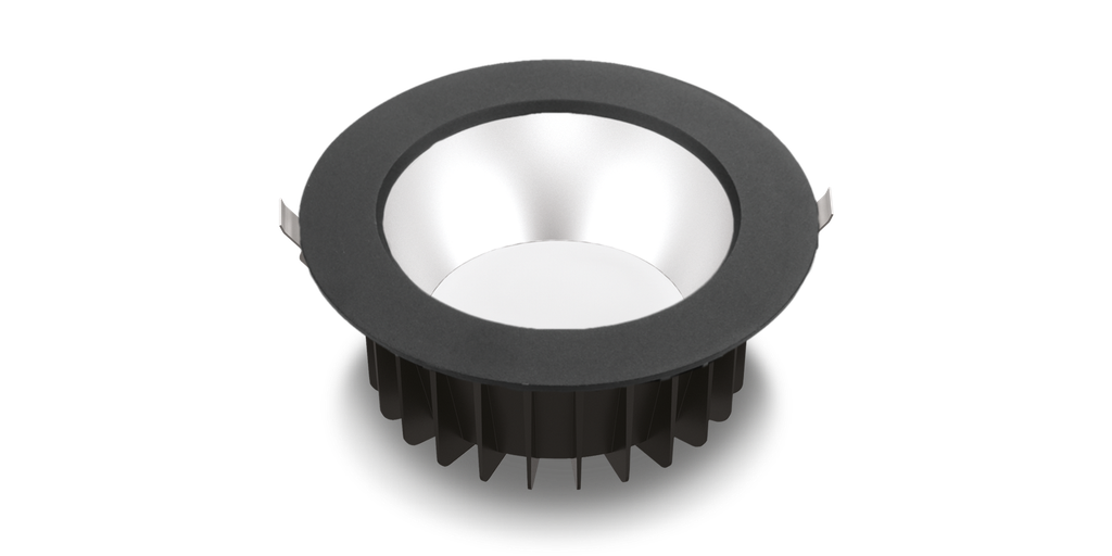 Downlight SETH 18W 6, 80°, CCT changing, collerette noire