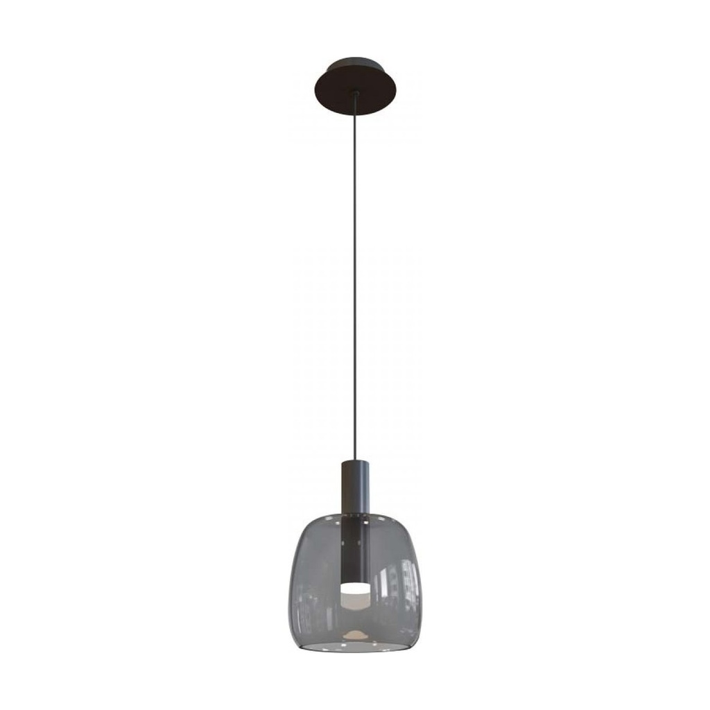 PENDANT LIGHT LED 7W GLASS SMOKED GRAY