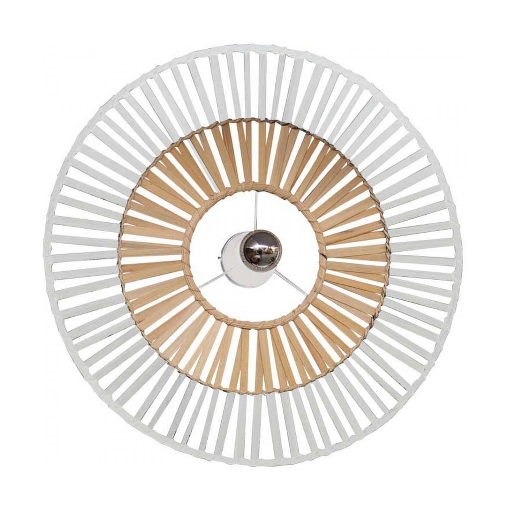 CEILING LIGHT WHITE BAMBOO 1XE7 MAX 40V