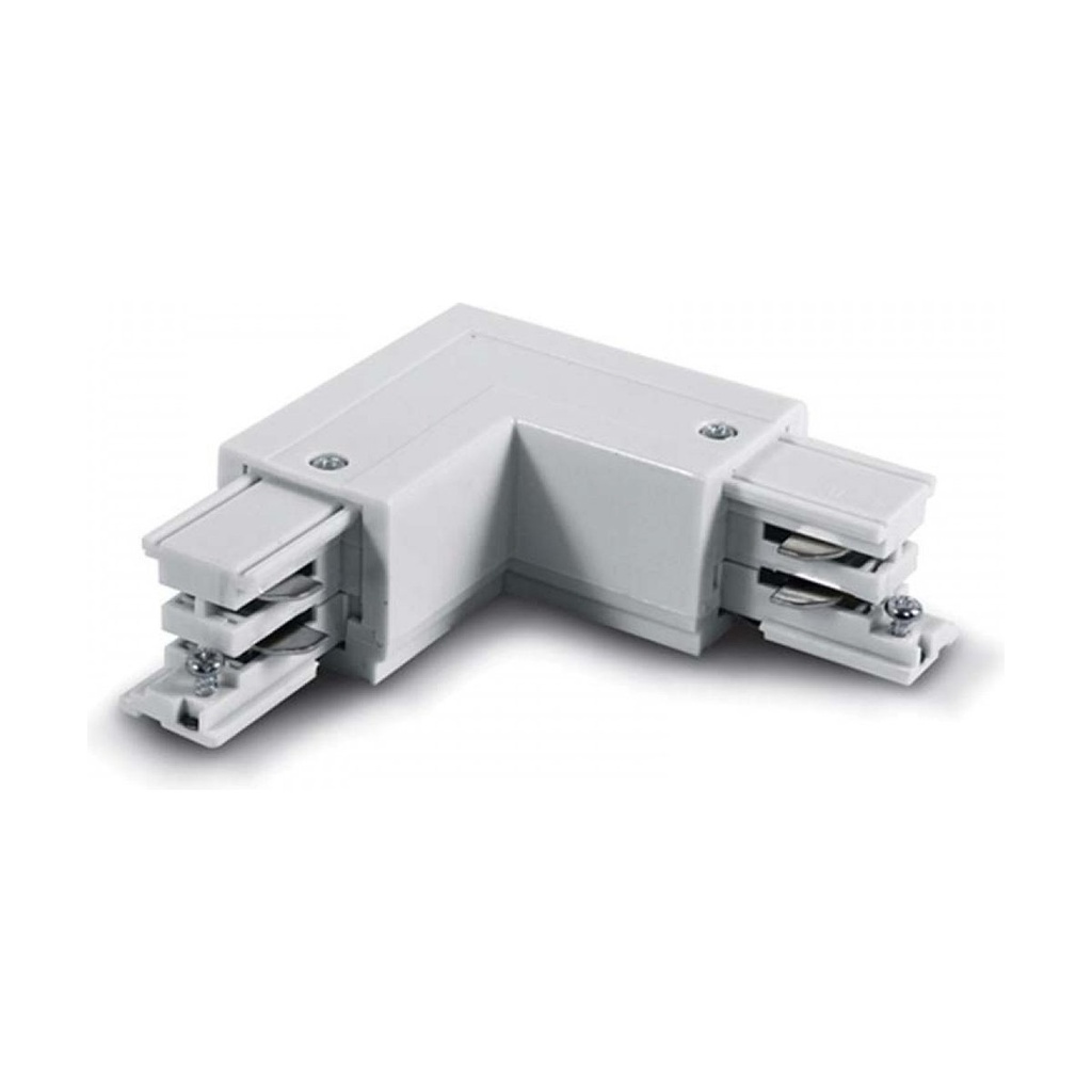 RIGHT CORNER FOR 3-PHASE TRACK WHITE 100-240V