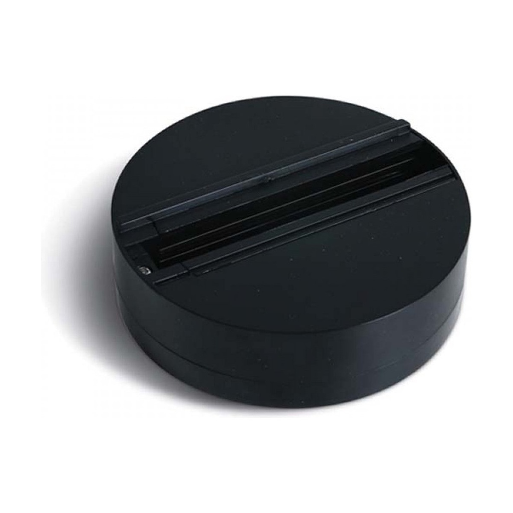 SURFACE MOUNT BASE FOR 3-PHASE TRACKS 100-240V BLACK