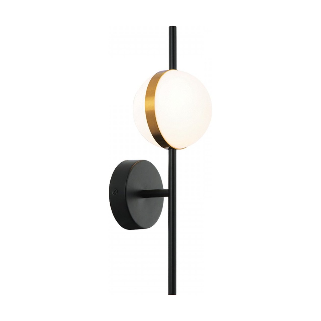 SCONCE LIGHT LED 8W 3000K METAL BLACK-GOLD