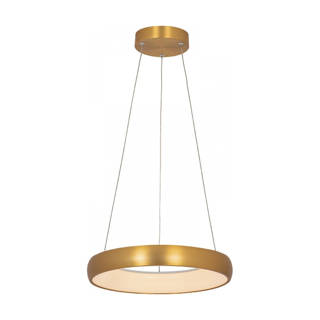 PENDANT LIGHT 30W 3000K, ALUMINUM & ACRYLIC  BRASH ANTIQUE GOLD