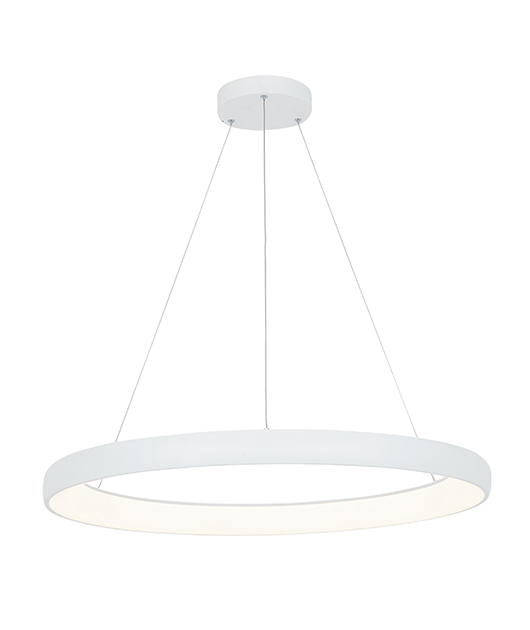 PENDANT LED LIGHT 60W 3000K ALUMINIUM WHITE