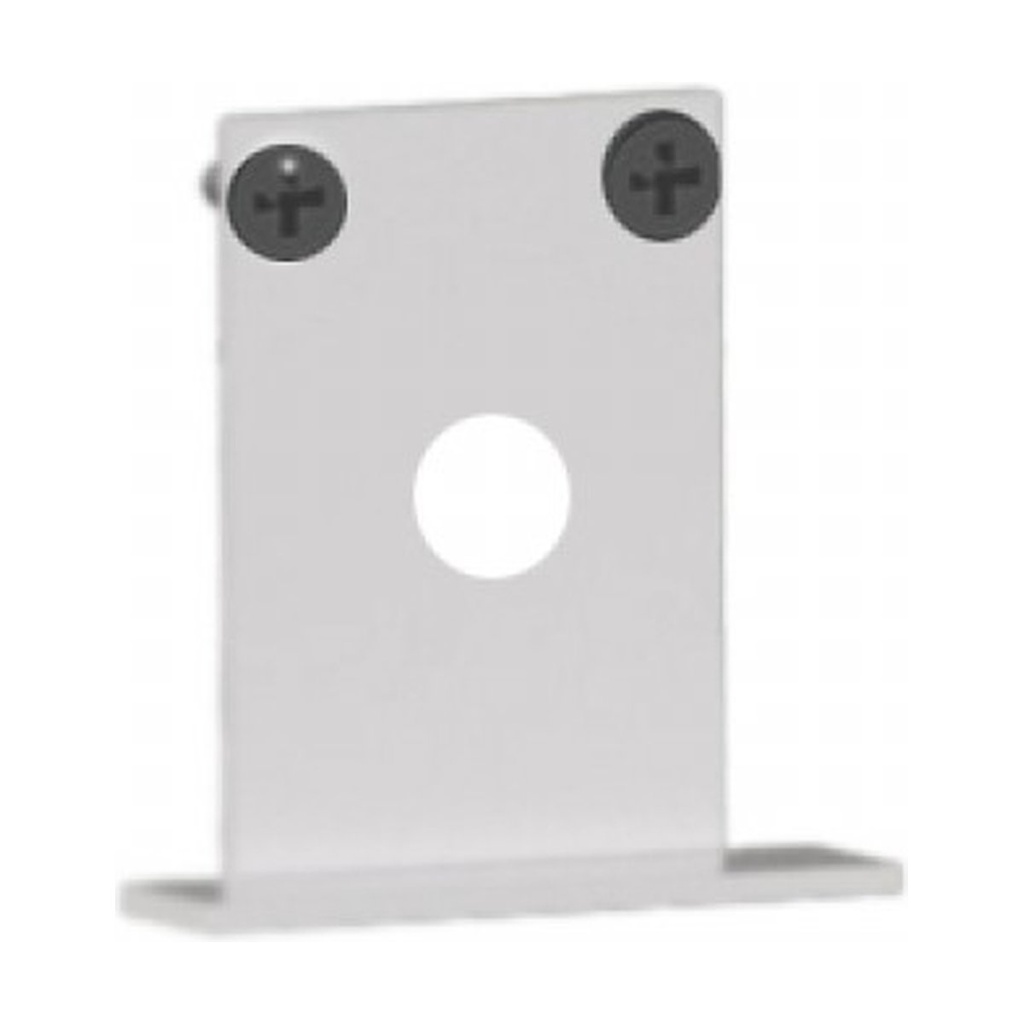 END CUP FOR MAGNETIC RECESSED TRACK WITH HOLE SANDY WHITE