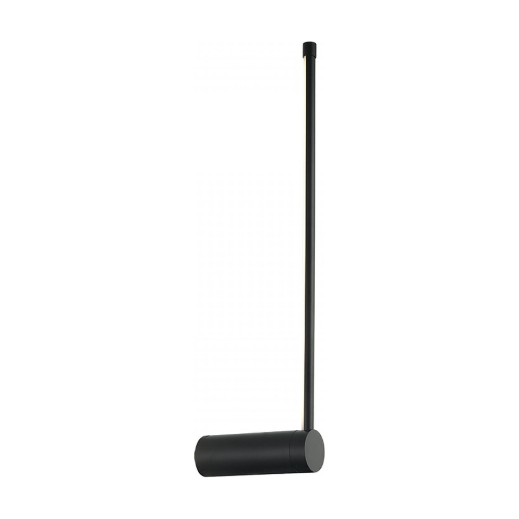 LED WALL LAMP 12W 3000K  ALUMINIUM &  PC  BLACK