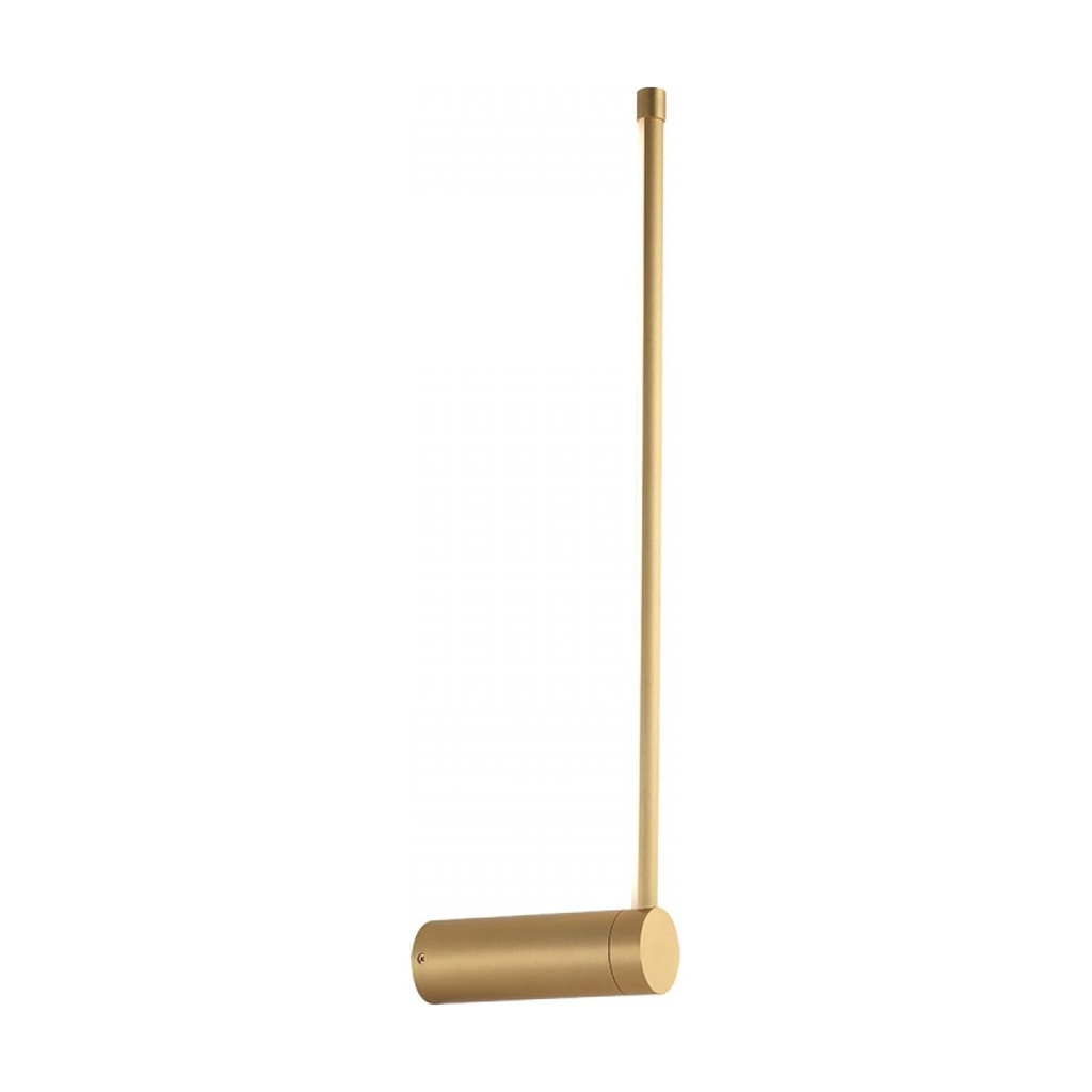 LED WALL LAMP 12W 3000K  ALUMINIUM & PC GOLD