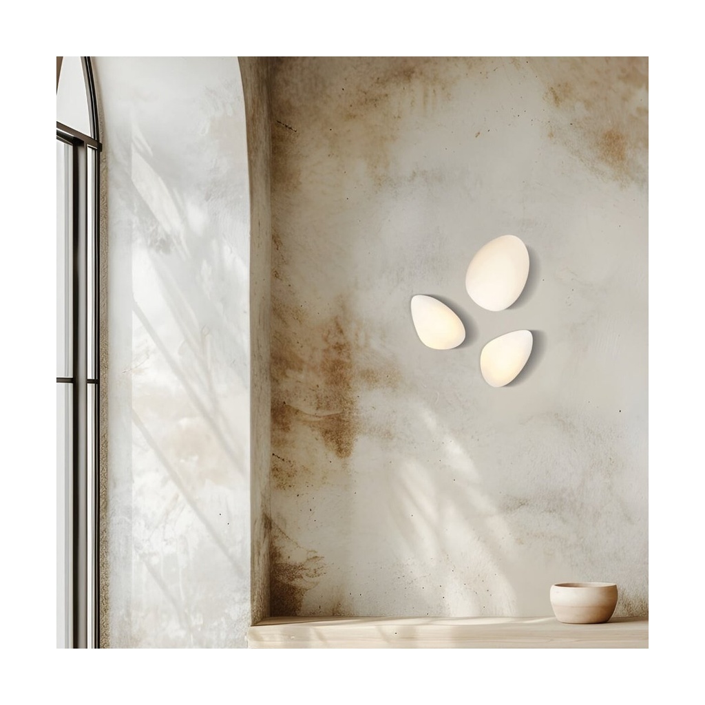 SCONCE LIGHT LED 5W 3000K METAL GLASS WHITE
