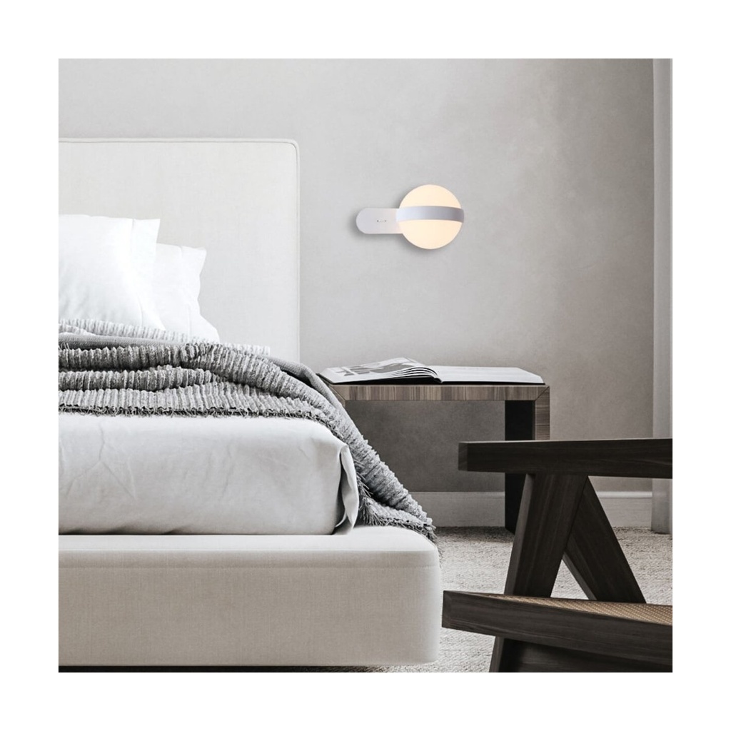 SCONCE LIGHT LED 5,6W 3000K METAL WHITE