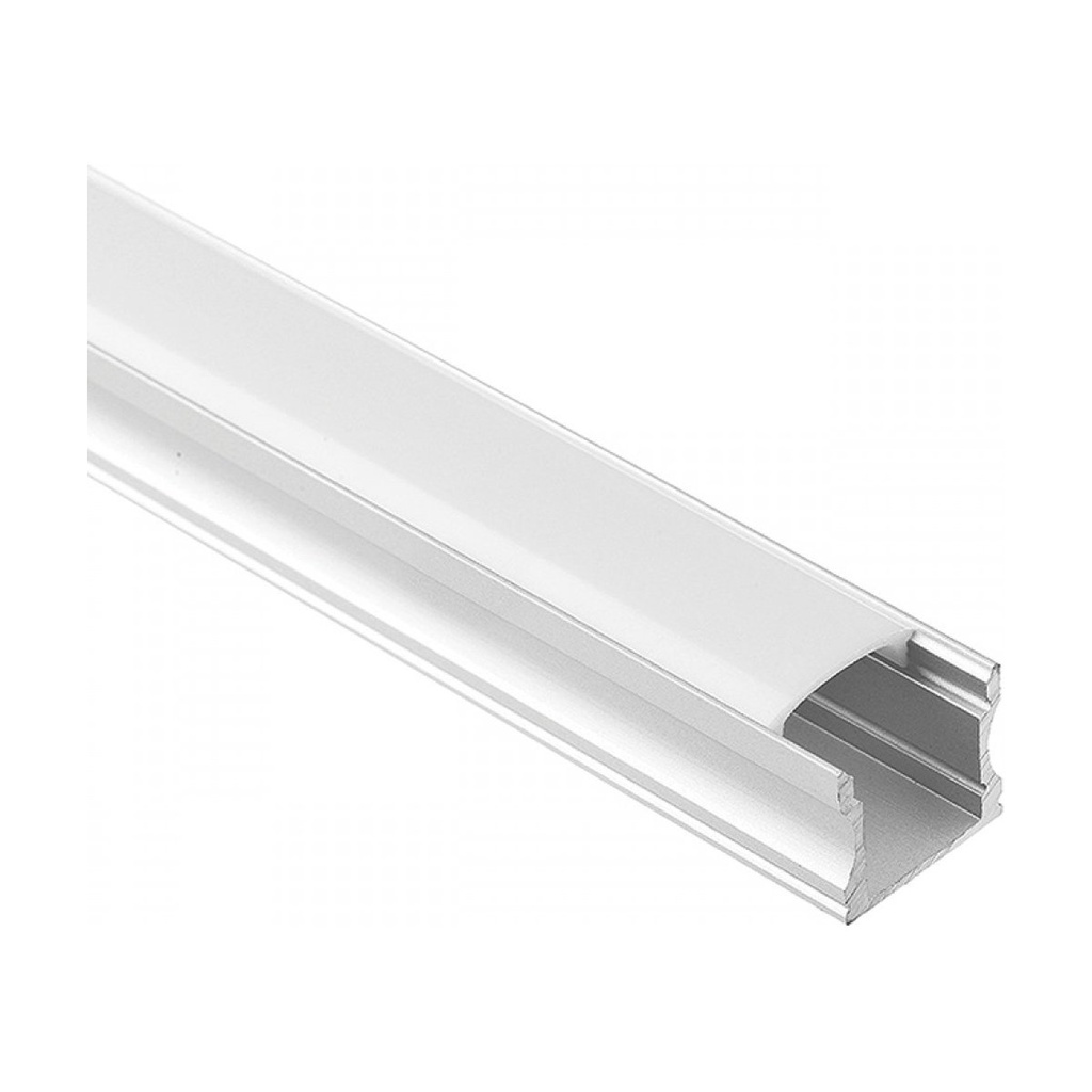 ALUMINIUM PROFILE 2M WITH  OPAL PC COVER 2M