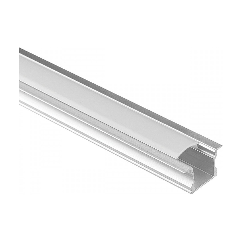 ALUMINIUM PROFILE 2M WITH  OPAL PC COVER 2M
