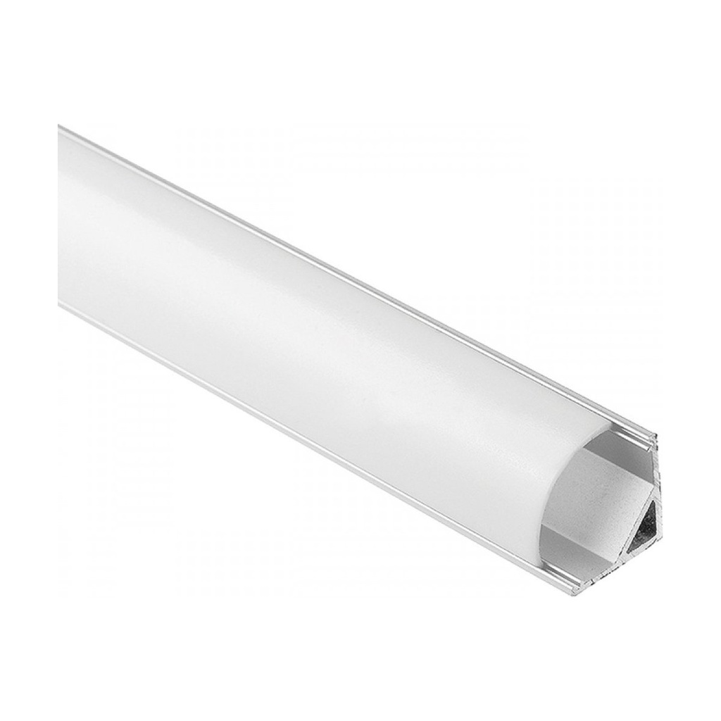 ALUMINIUM PROFILE 2M  WITH OPAL PC COVER 2M