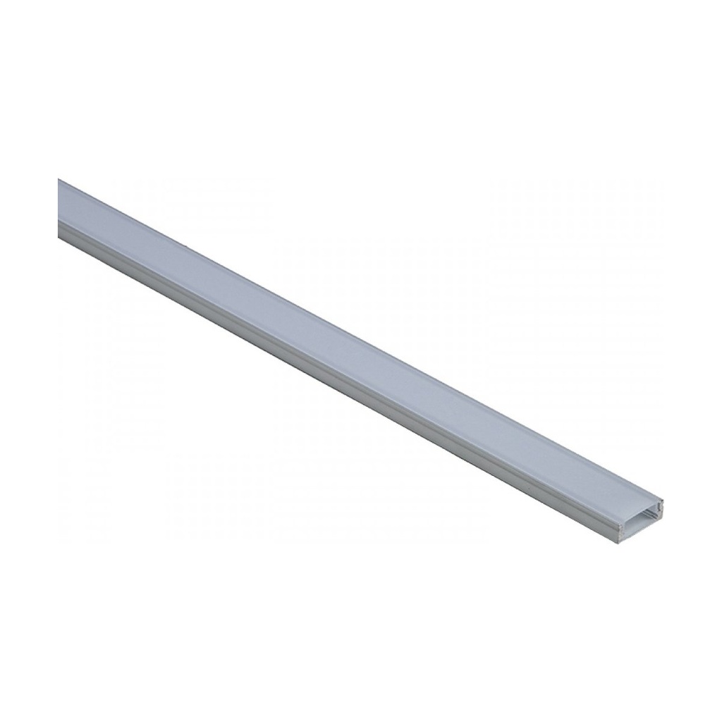 ALUMINIUM PROFILE 2M WITH OPAL PC COVER 2M