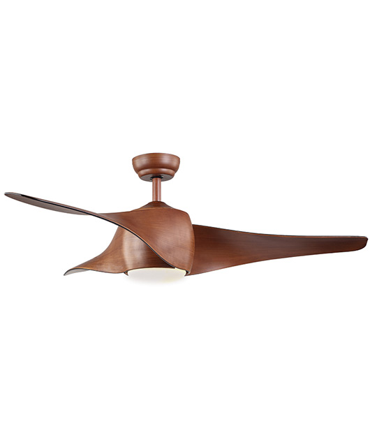 FAN CEILING LED 15W  WOOD COFFEE-CHERRY BLADES 