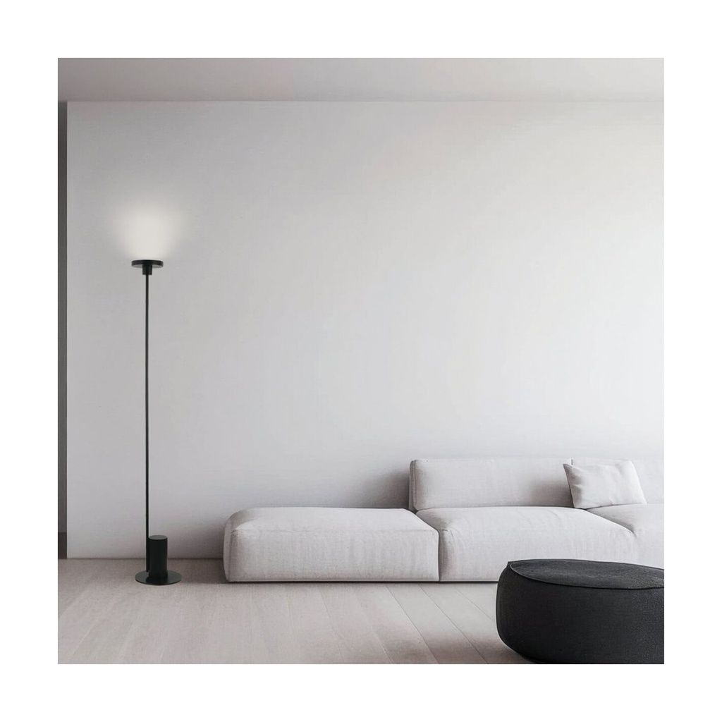 FLOOR LIGHT LED 12W 3000K METAL ACRYLIC BLACK
