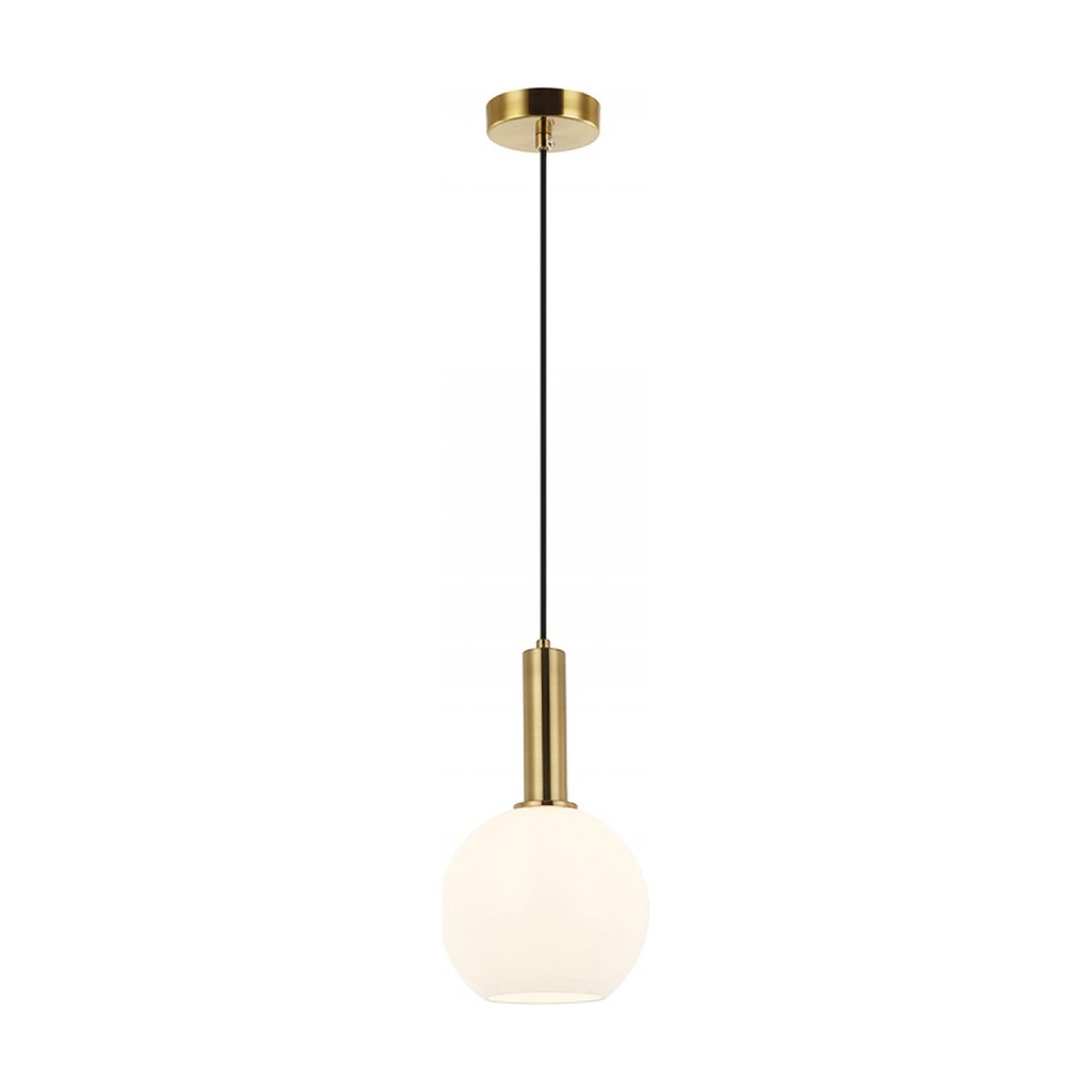 PENDANT LAMP E27 MAX 40W OPAL GLASS GOLD 