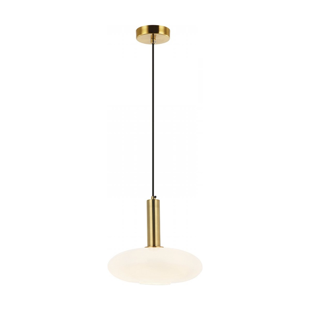  PENDANT LIGHT 1XE27  MAX 40W OPAL- GOLD MATT