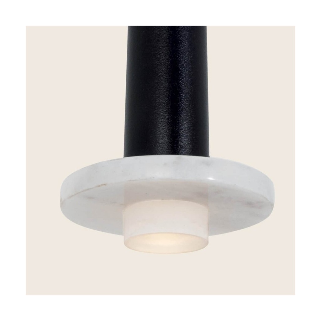 PENDANT LED LIGHT  3W 3000K ALUMINUM -MARBLE BLACK