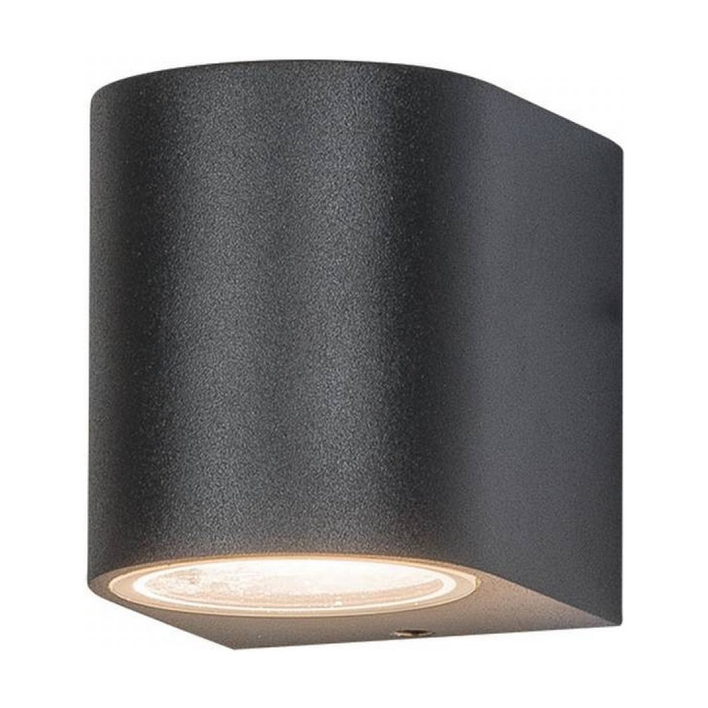 OUTDOOR SCONCE 1L ALUMINIUM GLASS DIFFUSER GRAPHITE