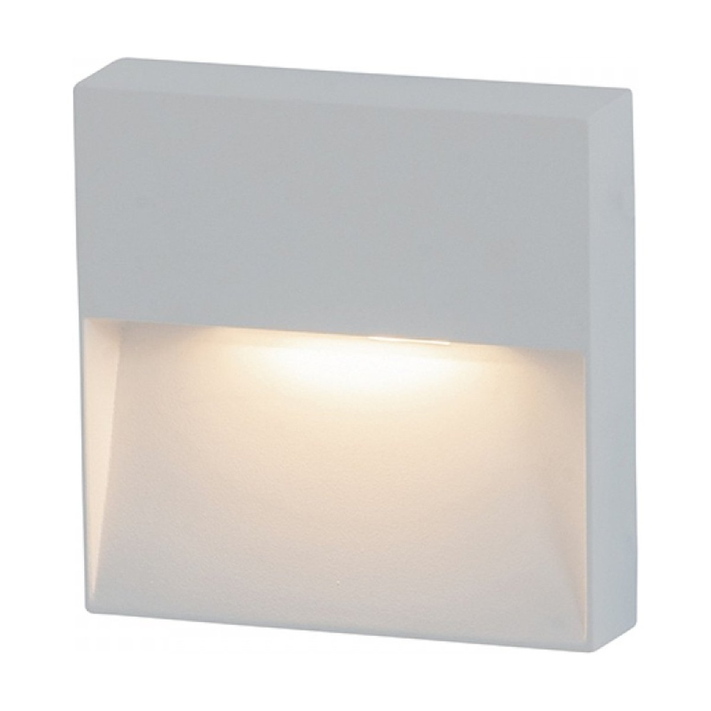 OUTDOOR SCONCE 6W SMD LED  3000K ALUMINIUM WHITE 