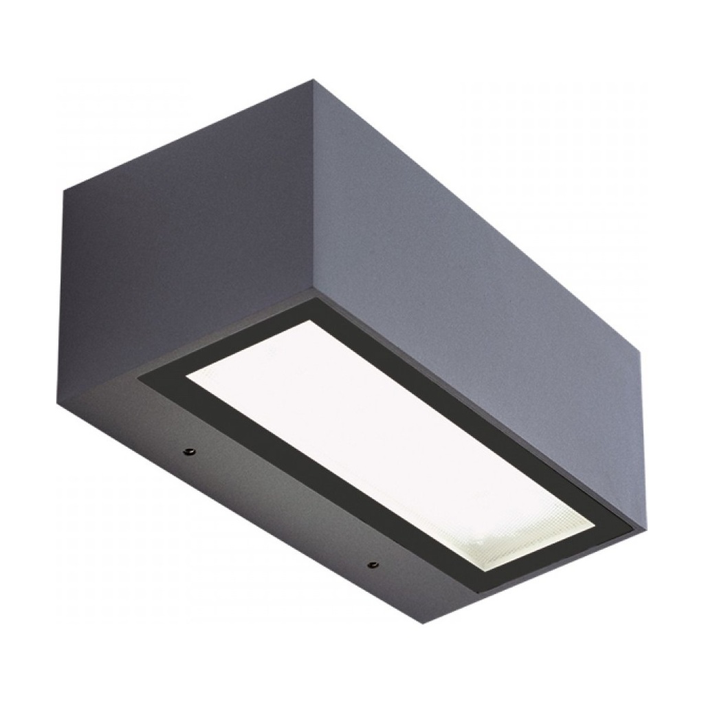 LED UP DOWN WALL LIGHT 2X13W ALUMINIUM     3000K    DARK GREY