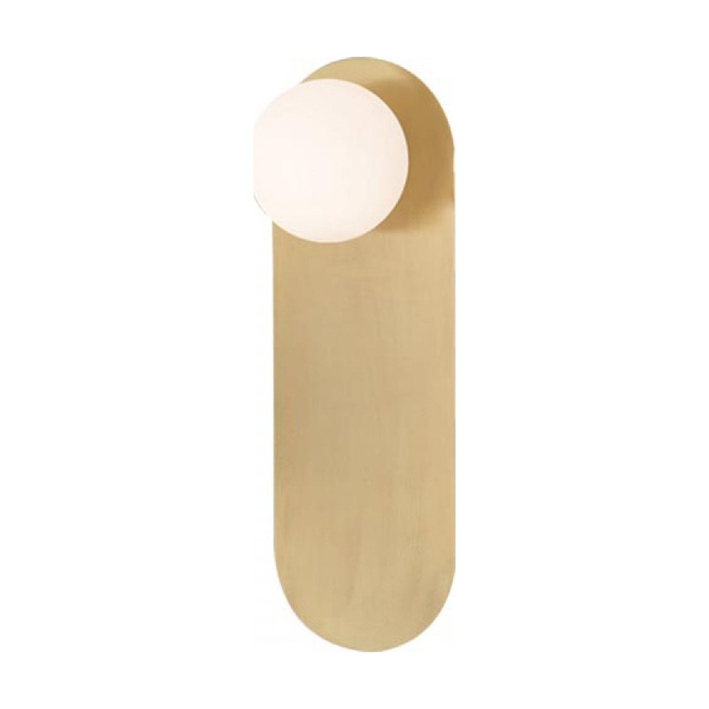 SCONCE 1XG9 GOLD MAT