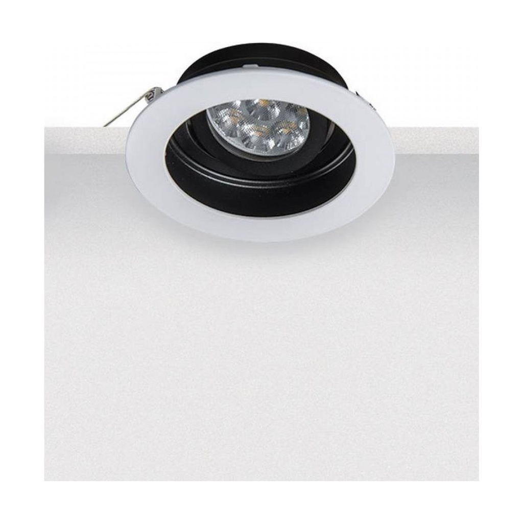 RECESSED SPOT 1XGU10 ALUMINIUM WHITE-BLACK MATT