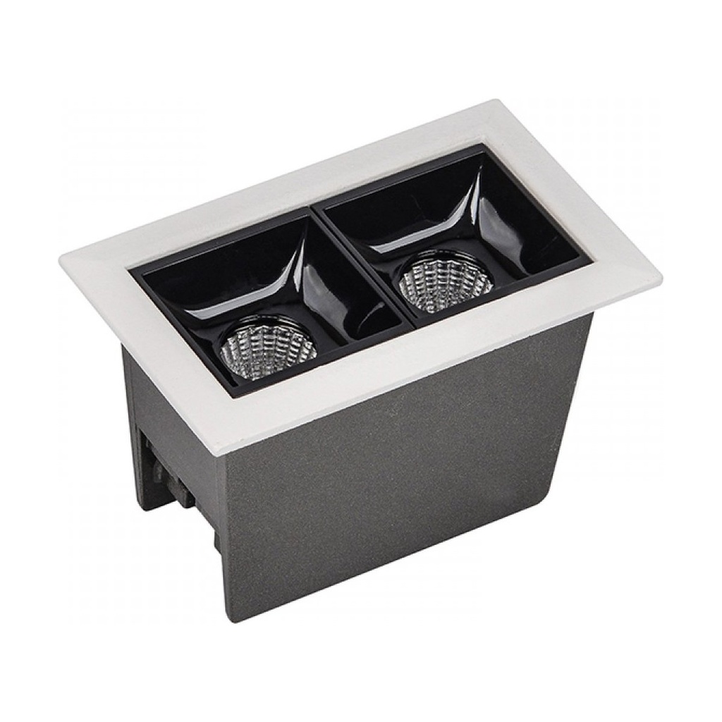 RECESSED GRILLE SPOT LED 5W 3000K SANDY WHITE-BLACK