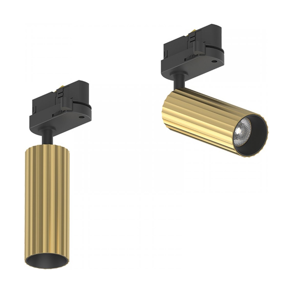 3-PHASE TRACK LIGHT 7W LED 36° BRUSHED BRASS