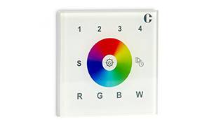 Commande murale rf 4 zones rgb/rgbw 230v 