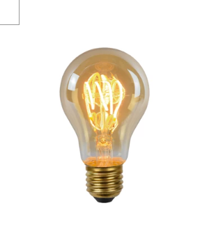 Lucide A60 - Ampoule filament - Ø 6 cm - LED Dim. - E27 - 1x4,9W 2200K - Ambre