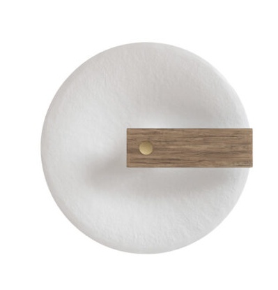 MERIDIANA WALL S : WHITE fiberglass & Wallnut