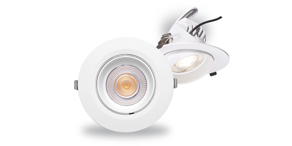 Downlight orientable NEBOU CCT 38-34-28-20W UGR19, Blanc