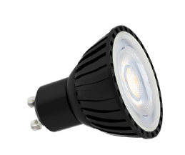 BRAGA Sources LED 3000K Noir GU10 AC 240V 7W 36°