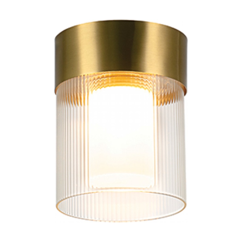 CEILING LIGHT 9W 3000K METAL-GLASS GOLD