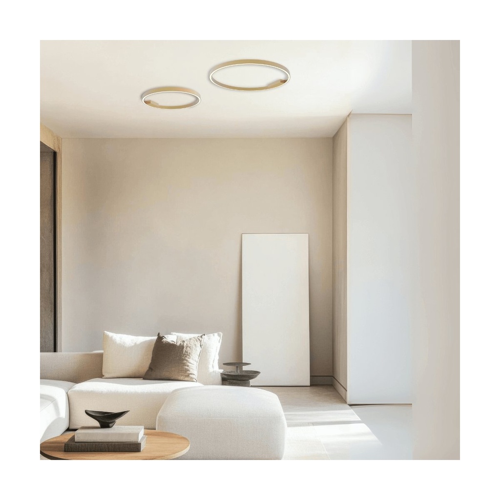 CEILING LIGHT 37W  3000K ALUMINIUM-ACRYLIC GOLD