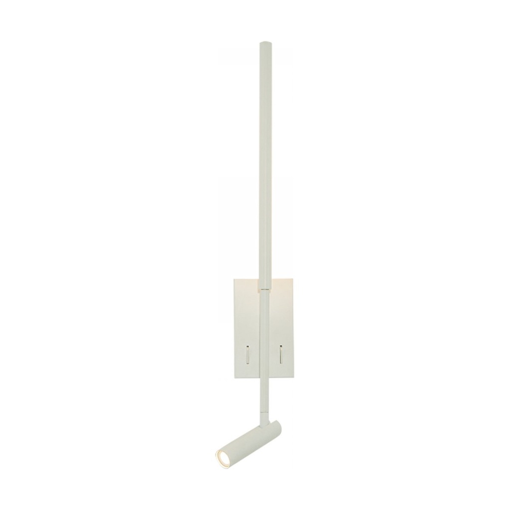 SCONCE LED LIGHT 2.5W+5W 3000K METAL-ALUMINIUM-ACRYLIC WHITE