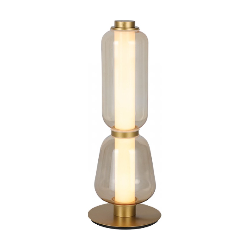 TABLE LED LIGHT 7W 3000K METAL-GLASS,GOLD-CHAMPANGE