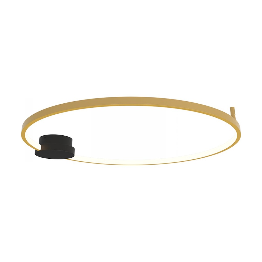 CEILING LED LIGHT 32W 3000K ALUMINIUM-SILICON,BLACK-GOLD RING
