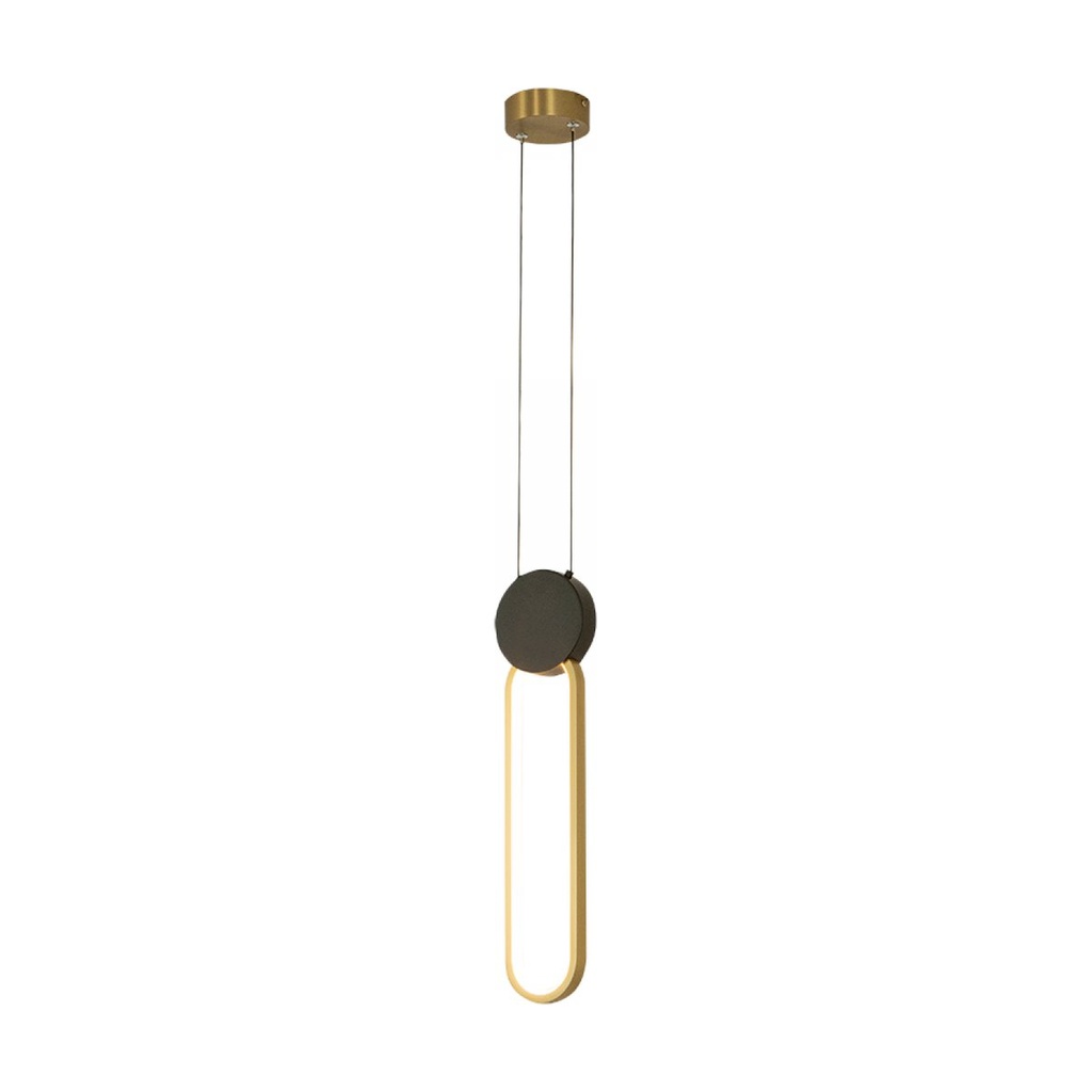 PENDANT LED LIGHT 13W 3000K ALUMINIUM-SILICON,BLACK-GOLD