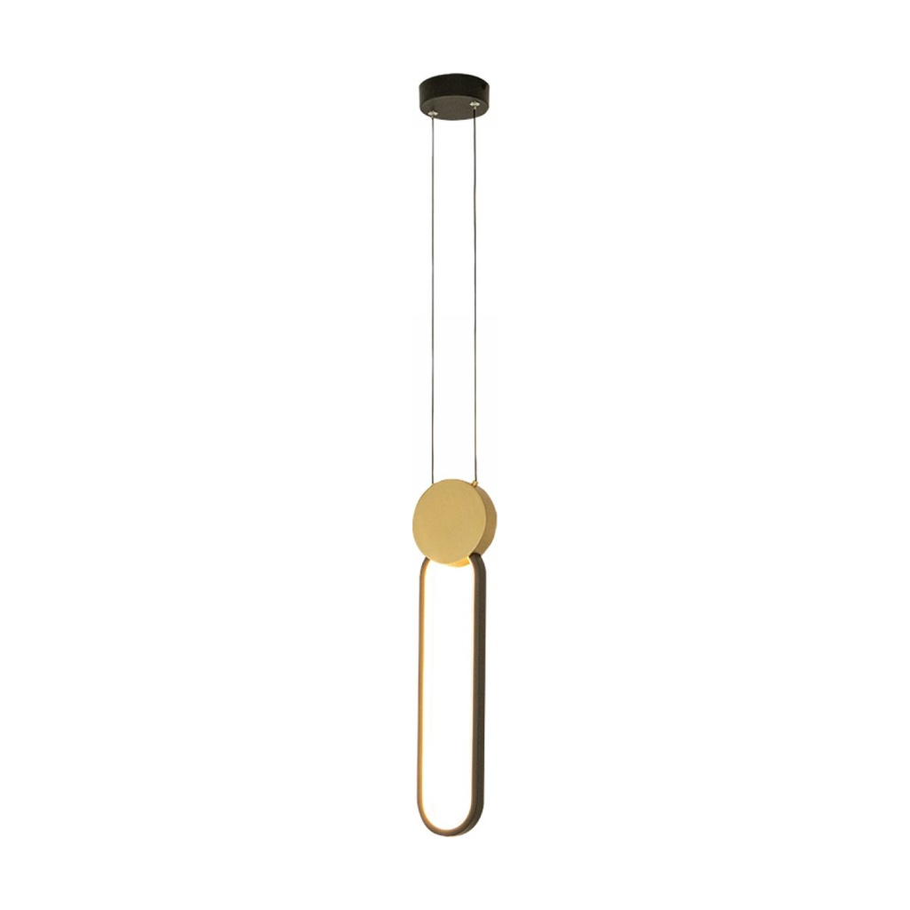 PENDANT LED LIGHT 13W 3000K ALUMINIUM-SILICON,GOLD-BLACK