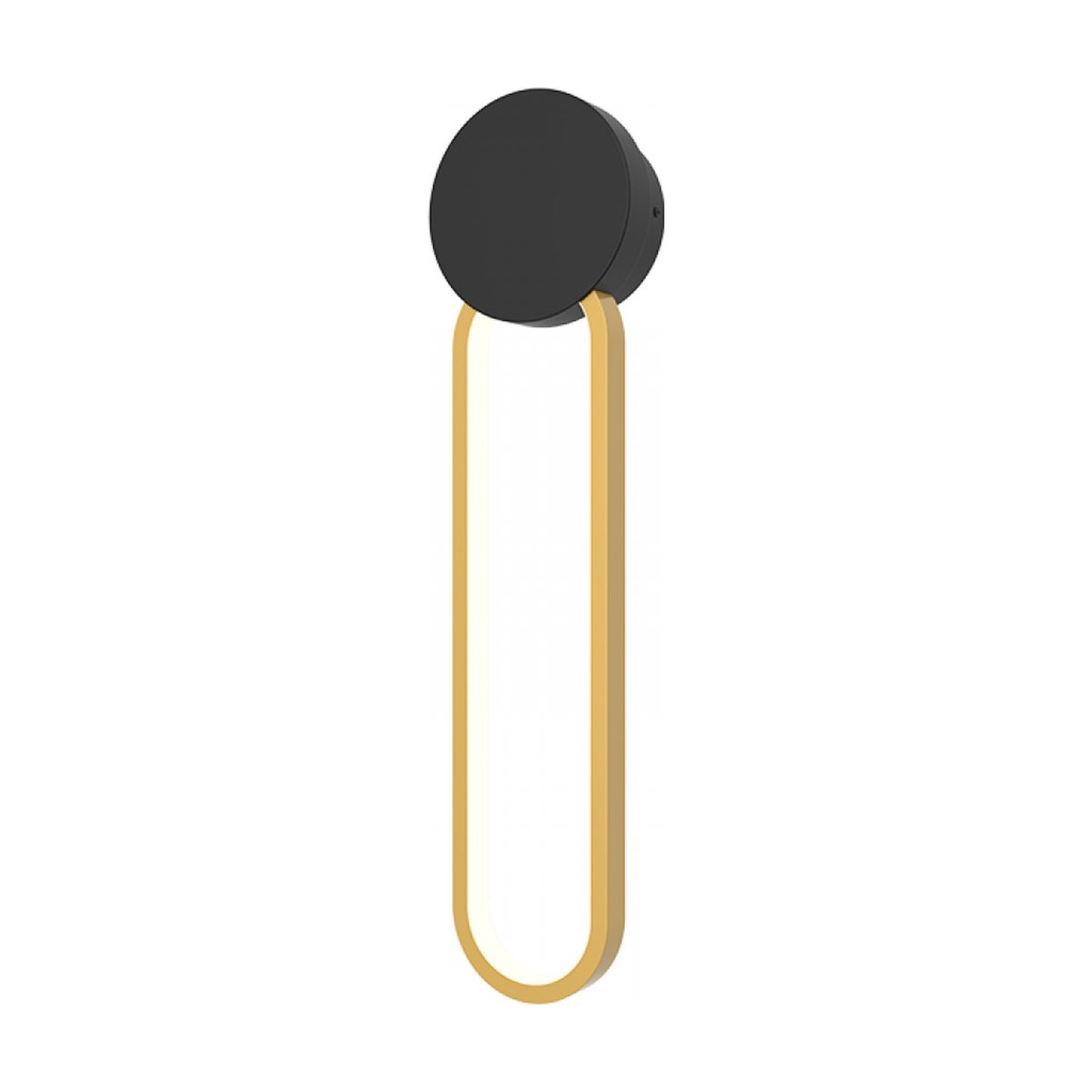 SCONCE LED LIGHT 13W 3000K  ALUMINIUM-SILICON BLACK-GOLD