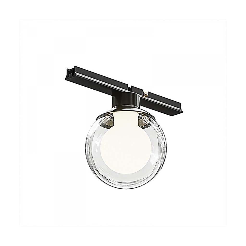 MAGNETIC ULTRA SLIM CLEAR ROUND LIGHT 3W 3000K BLACK