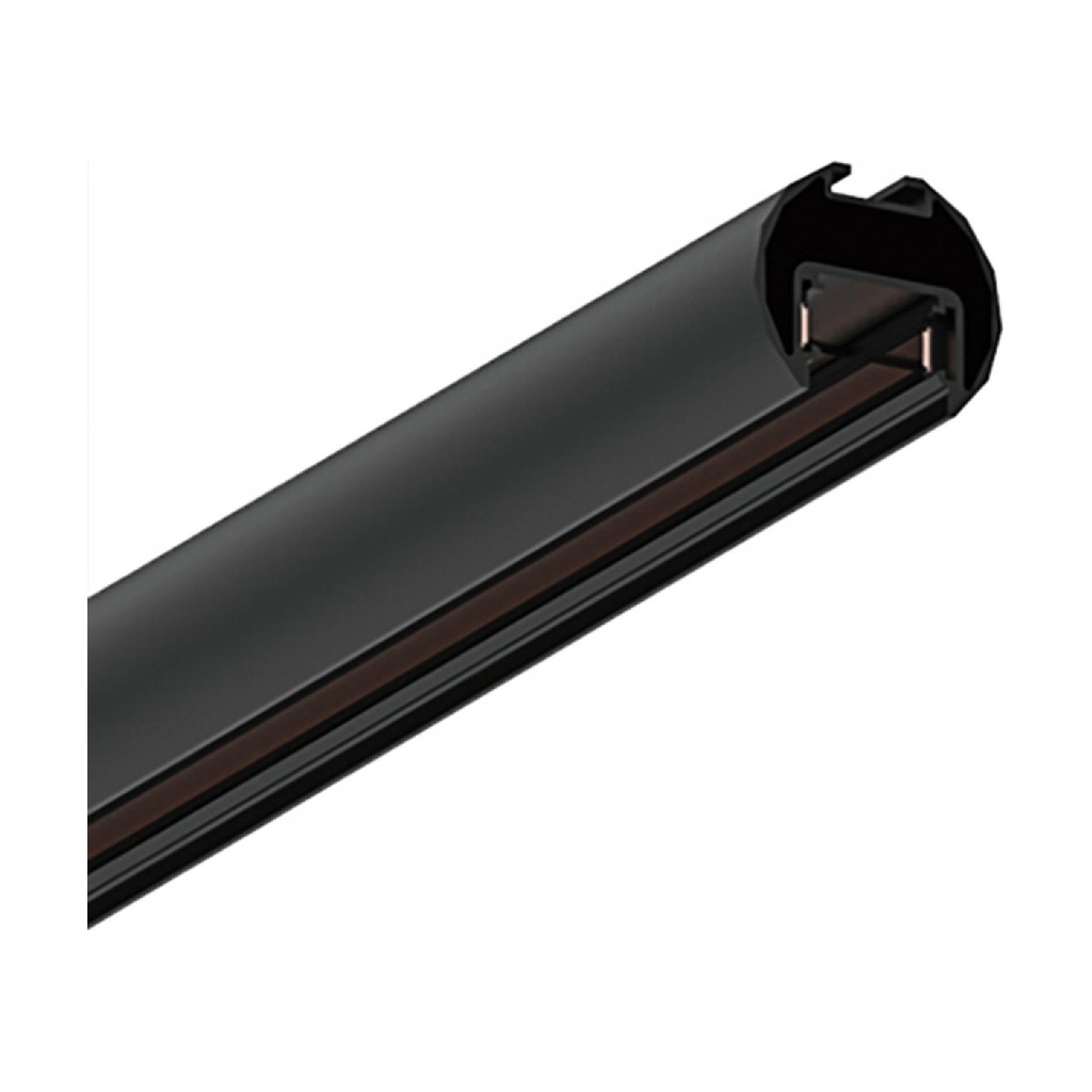 PENDANT ROUND 48V MAGNETIC TRACK 15MM, BLACK 2M